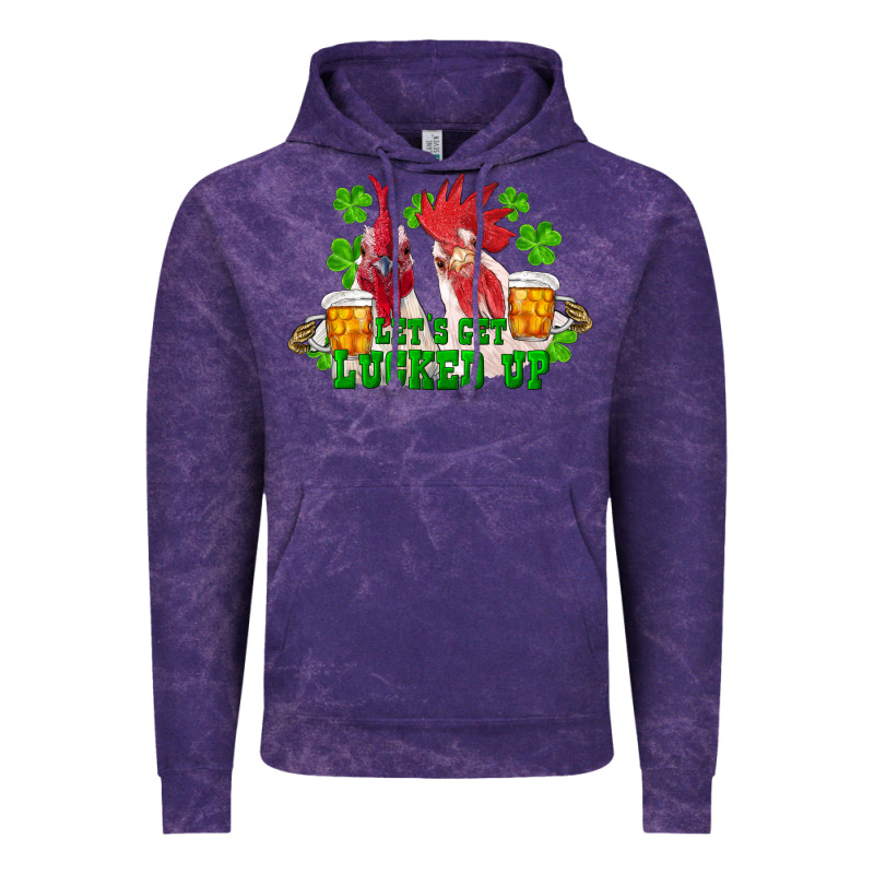 St. Patricks Day Roosters Lets Get Lucked Up Vintage Hoodie by RanaPortraitStore | Teevron