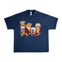 Navy bakery coffee cups Urban Heavy Tee - Zillion Design Studio