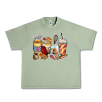 Oil Green bakery coffee cups Urban Heavy Tee - Zillion Design Studio