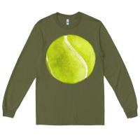 Army Green tennis ball fa element 2 Long Sleeve Tee - FaDigitalArtStudio