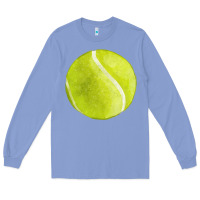 Colony Blue tennis ball fa element 2 Long Sleeve Tee - FaDigitalArtStudio