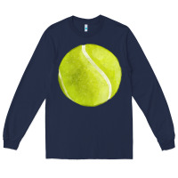 Navy tennis ball fa element 2 Long Sleeve Tee - FaDigitalArtStudio