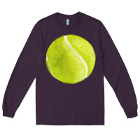Plum tennis ball fa element 2 Long Sleeve Tee - FaDigitalArtStudio