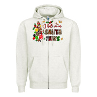 Oatmeal Heather i believe in santa paws Zipper Hoodie - AdoDesignShop