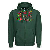 Sports Green i believe in santa paws Zipper Hoodie - AdoDesignShop