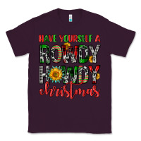 Plum have yourself a rowdy howdy christmas Classic Tee - FaDigitalArtStudio