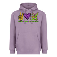 Lavender peace love mardi gras Heavyweight Hoodie - Jasminsmagicworld