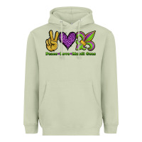 Matcha peace love mardi gras Heavyweight Hoodie - Jasminsmagicworld