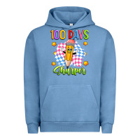 Pigment Pebble Blue 100 days sharper Urban Hoodie - Artiststas