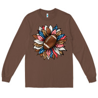 Chestnut american football sunflower Long Sleeve Tee - HRA Design Shop