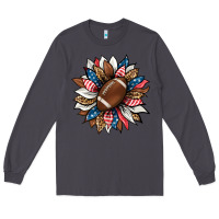 Smoke american football sunflower Long Sleeve Tee - HRA Design Shop