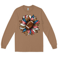 Toasted Coconut american football sunflower Long Sleeve Tee - HRA Design Shop