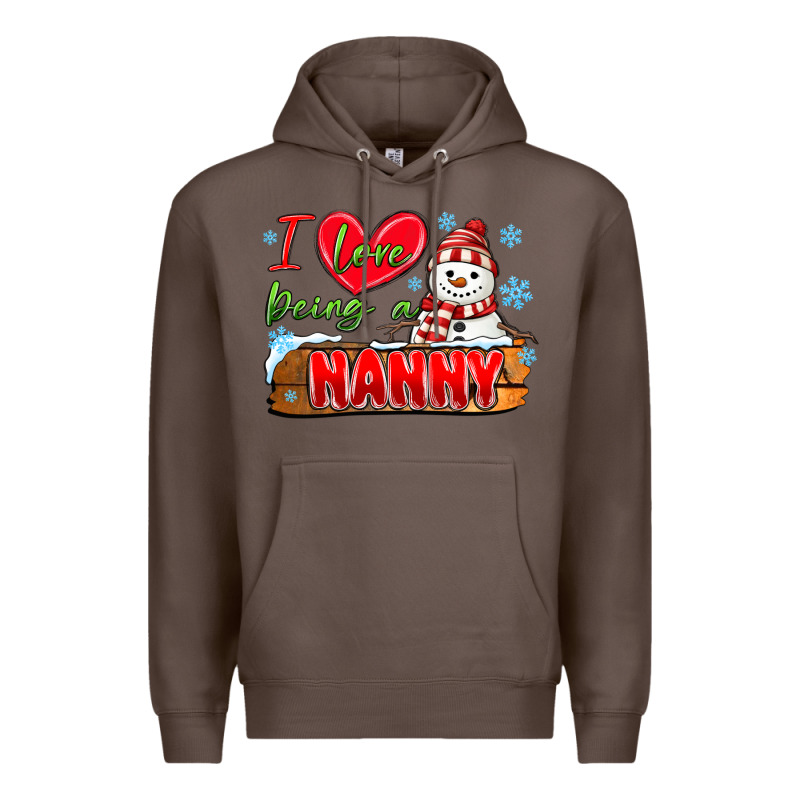 I Love Being A Nanny Premium Hoodie by MaliasSmallBusiness | Teevron