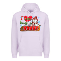 Lilac i love being a nanny Premium Hoodie - MaliasSmallBusiness