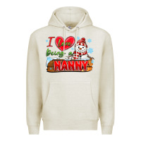 Oatmeal Heather i love being a nanny Premium Hoodie - MaliasSmallBusiness