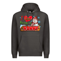 Smoke i love being a nanny Premium Hoodie - MaliasSmallBusiness