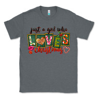 Charcoal Heather Just A Girl Who Loves Christmas Classic Tee - FaDigitalArtStudio