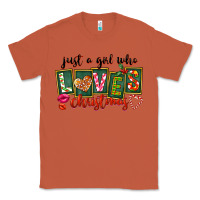 Copper Just A Girl Who Loves Christmas Classic Tee - FaDigitalArtStudio
