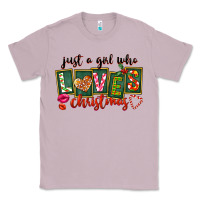 Lilac Just A Girl Who Loves Christmas Classic Tee - FaDigitalArtStudio
