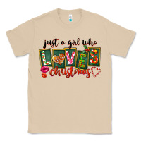 Mushroom Just A Girl Who Loves Christmas Classic Tee - FaDigitalArtStudio