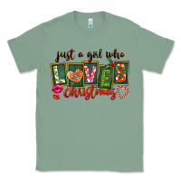Sage Just A Girl Who Loves Christmas Classic Tee - FaDigitalArtStudio
