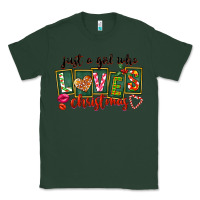 Sports Green Just A Girl Who Loves Christmas Classic Tee - FaDigitalArtStudio