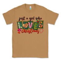 Toasted Coconut Just A Girl Who Loves Christmas Classic Tee - FaDigitalArtStudio