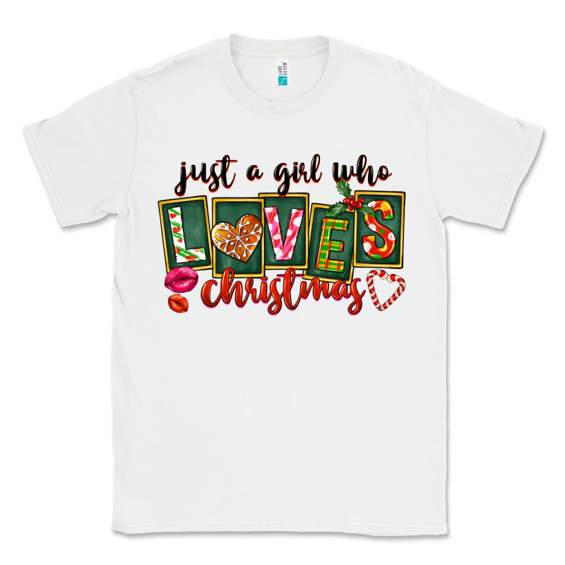 Just A Girl Who Loves Christmas Classic Tee by FaDigitalArtStudio | Teevron