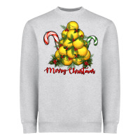 Heather Grey merry christmas lacrosse Heavyweight Sweatshirt - RanaPortraitStore
