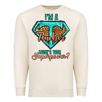 Sandshell i'm a teacher what's your superpower leopard Premium Sweatshirt - Jasminsmagicworld