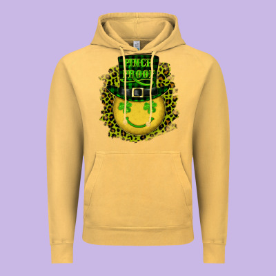 St. Patricks Day Pinch Proof Lucky Face Vintage Hoodie Designed By Ranaportraitstore