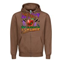 Chestnut spooky teacher Zipper Hoodie - BundleAndBundleShop