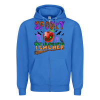 True Royal spooky teacher Zipper Hoodie - BundleAndBundleShop