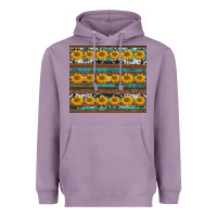 Lavender sunflowers leopard cowhide turquoise Heavyweight Hoodie - BarkalooDesign