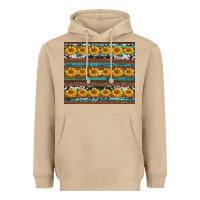 Mushroom sunflowers leopard cowhide turquoise Heavyweight Hoodie - BarkalooDesign