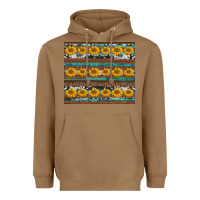 Toasted Coconut sunflowers leopard cowhide turquoise Heavyweight Hoodie - BarkalooDesign