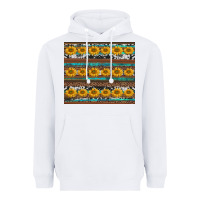 White sunflowers leopard cowhide turquoise Heavyweight Hoodie - BarkalooDesign