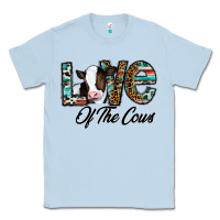 Dusty Blue love of the cows Classic Tee - CowhideDigitalArt