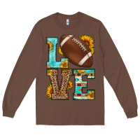 Chestnut western love american football Long Sleeve Tee - HRA Design Shop