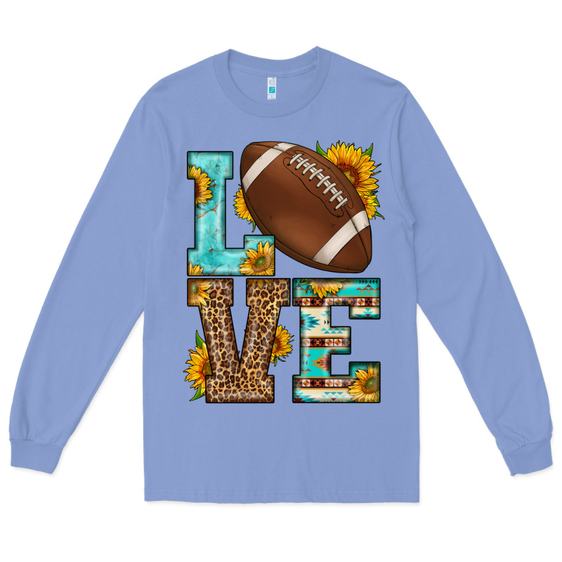 Western Love American Football Long Sleeve Tee by HRA Design Shop | Teevron
