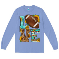 Colony Blue western love american football Long Sleeve Tee - HRA Design Shop