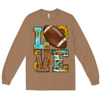 Toasted Coconut western love american football Long Sleeve Tee - HRA Design Shop