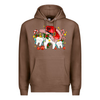 Chestnut dental Christmas teeth and candies Premium Hoodie - AdoDesignShop
