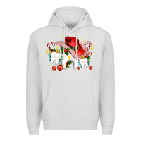 Dove Grey dental Christmas teeth and candies Premium Hoodie - AdoDesignShop