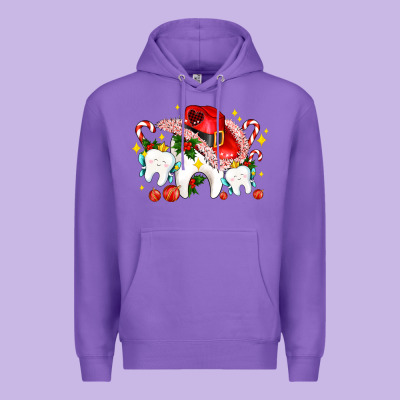 Dental Christmas Teeth And Candies Premium Hoodie Designed By Adodesignshop