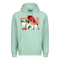Seafoam dental Christmas teeth and candies Premium Hoodie - AdoDesignShop