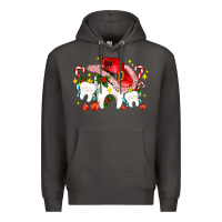 Smoke dental Christmas teeth and candies Premium Hoodie - AdoDesignShop
