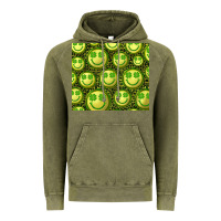Vintage Olive st. patricks day lucky face Vintage Hoodie - RanaPortraitStore