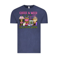 Vintage Denim coffee and weed my favorite plants Vintage Tee - Zillion Design Studio