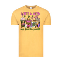 Vintage Mustard coffee and weed my favorite plants Vintage Tee - Zillion Design Studio